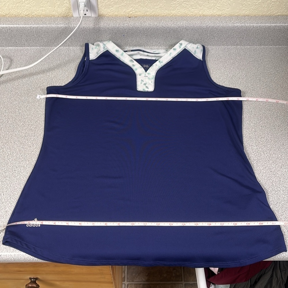 Adidas Climacool Women's Blue Sleeveless Top - Picture 6 of 8
